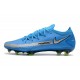 Nike Nuovo Scarpa Calcio Phantom GT Elite FG Blu Argento