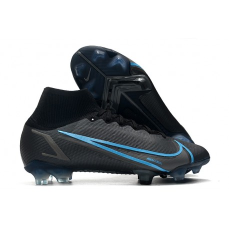 Nike Mercurial Superfly VIII Elite FG Nero Grigio Ferro