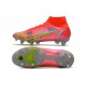 Nike Mercurial Superfly VIII Elite DF SG AC Cremisi Vivace Argento Metallico