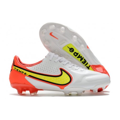 Nike Tiempo Legend 9 Elite FG Canguro Bianco Volt Cremisi Vivace