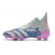 Scarpa da Calcio adidas Predator Freak+ FG Metallico Rosa Blu