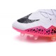 Nuove Scarpa da calcio per terreni duri Nike HyperVenom Phantom FG - Bianco Nero Rosa