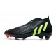 adidas Predator Edge+ FG Uomo Nero Verde