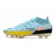 Scarpa Nike Phantom GT2 Elite DF FG Glacier Ice Nero Giallo Strike