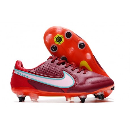 Nike Tiempo Legend IX Elite SG Pro Ac Team Rosso Bianco Ibisco Mistico