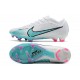 Nike Air Zoom Mercurial Vapor 15 Elite FG Bianco Blu Baltico Rosa Blast Indigo Haze