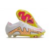 Nike Air Zoom Mercurial Vapor 15 Elite FG Bianco Giallo Rosa