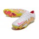 Nike Air Zoom Mercurial Vapor 15 Elite FG Bianco Giallo Rosa