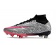 Nike Zoom Mercurial Superfly IX Elite SG Argento Metallico Rosa Hyper Nero