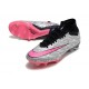 Nike Zoom Mercurial Superfly IX Elite SG Argento Metallico Rosa Hyper Nero