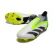 Scarpe adidas Predator Accuracy+ FG Bianco Nero Core Limone Lucido