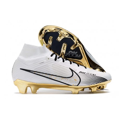 Mercurial superfly bianche e oro on sale