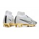 NIKE Zoom mercurial superfly 9 elite fg Bianco Oro