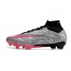 Nike Zoom Mercurial Superfly IX Elite Fg Rosa Argento Nero