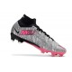 Nike Zoom Mercurial Superfly IX Elite Fg Rosa Argento Nero