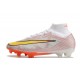 Nike Zoom Mercurial Superfly IX Elite Fg Bianco Oro