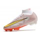 Nike Zoom Mercurial Superfly IX Elite Fg Bianco Oro