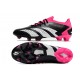 Scarpe adidas Predator Accuracy.1 L FG Nero Core Bianco Rosa Shock Team