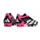 Scarpe adidas Predator Accuracy.1 L FG Nero Core Bianco Rosa Shock Team