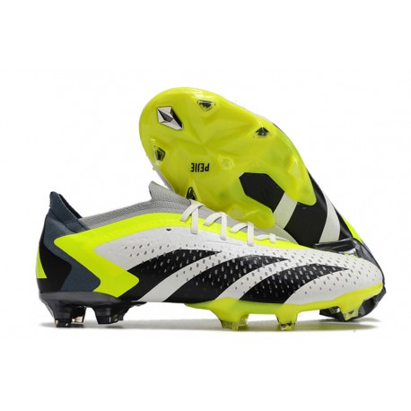 Scarpe adidas Predator Accuracy.1 L FG Bianco Nero Core Limone Lucido