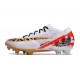 Scarpe Nike Zoom Mercurial Vapor XV Elite FG Bianco Rosso Oro