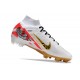 Nike Zoom Mercurial Superfly IX Elite FG MR Bianco Rosso Oro