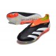 adidas Predator 24 Elite Laceless FG Nero Core Bianco Rosso Solare