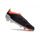 adidas Predator 24 Elite Laceless FG Nero Core Bianco Rosso Solare