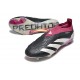 adidas Predator 24 Elite Laceless FG Nero Bianco Viola