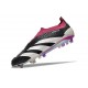 adidas Predator 24 Elite Laceless FG Nero Bianco Viola