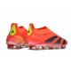 adidas Predator 24 Elite Laceless FG Rosso Negro Giallo