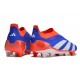 adidas Predator 24 Elite Laceless FG Blu Bianco Rosso