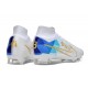 Nike Air Zoom Mercurial Superfly 9 Elite Fg Bianco Blu Oro