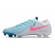 Nike Phantom Luna 2 Elite Low FG Bianco Blu Rosa