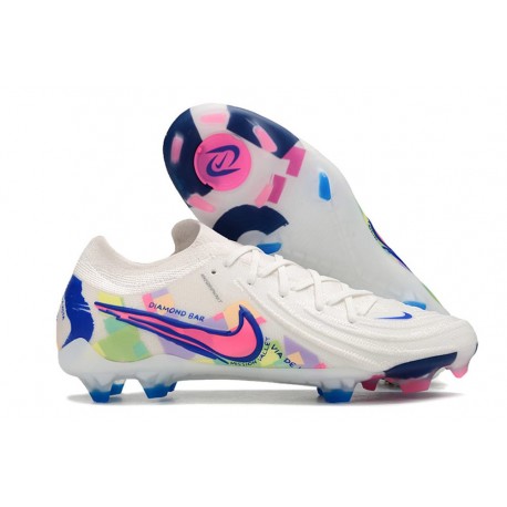 Nike Phantom Luna 2 Elite Low FG Bianco Rosa Blu