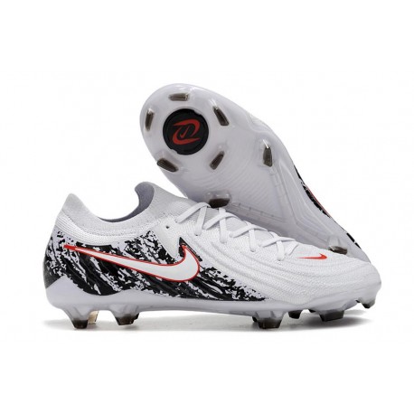 Nike Phantom GX II Elite FG Bianco Nero Rosso