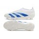 adidas Predator 24 Elite Laceless FG Bianco Blu