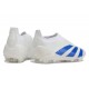 adidas Predator 24 Elite Laceless FG Bianco Blu