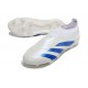 adidas Predator 24 Elite Laceless FG Bianco Blu