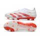 adidas Predator 24 Elite Laceless FG Bianco Rosso