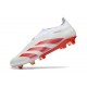 adidas Predator 24 Elite Laceless FG Bianco Rosso