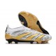 adidas Predator 24 Elite Laceless FG Oro Bianco Grigio