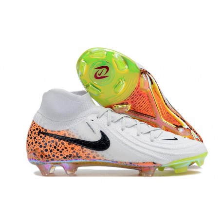 Nike Phantom Luna ii Elite FG Bianco Nero Arancione