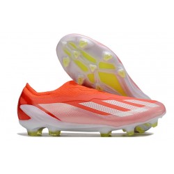 Scarpe adidas X Ghosted + FG Rosa Shock Nero Core Arancione Acceso