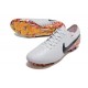 Nike Tiempo Legend X Elite FG Scarpe Calcio Bianco Nero Arancione