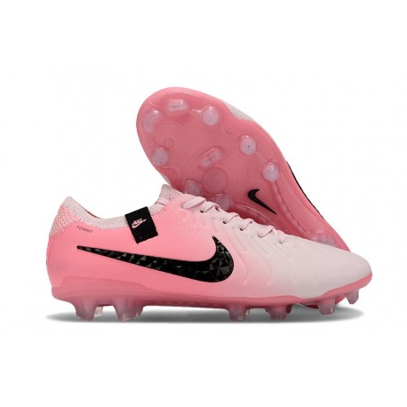 Nike Tiempo Legend X Elite FG Scarpe Calcio Schiuma Rosa Nero