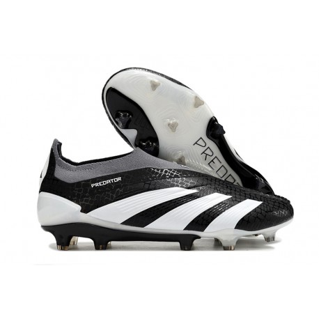 adidas Predator 24 Elite Laceless FG Bianco Nero