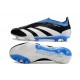 adidas Predator 24 Elite Laceless FG Nero Bianco Blu