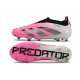 adidas Predator 24 Elite Laceless FG Rosa Bianco Nero