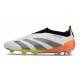 adidas Predator 24 Elite Laceless FG Bianco Nero Arancione